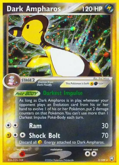 Dark Ampharos 2/109 Team Rocket Returns Pokemon card