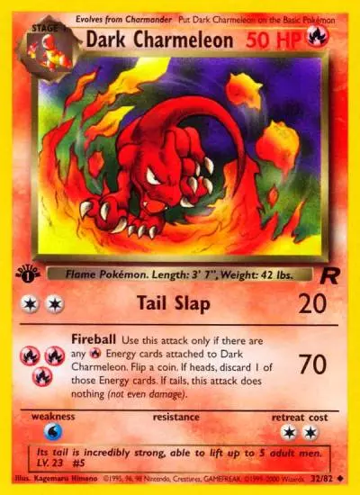 Dark Charmeleon 32/82 Team Rocket Pokemon card