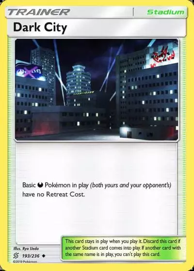 Dark City 193/236 Unified Minds Pokemon card