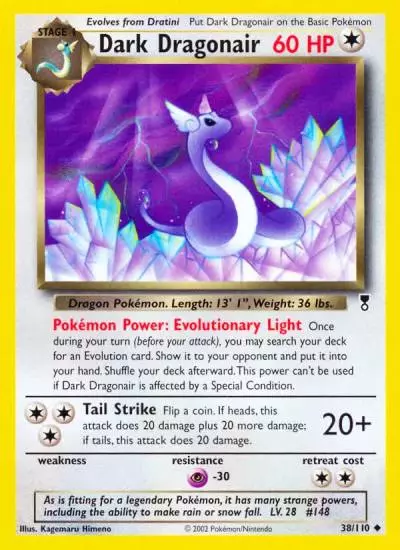 Dark Dragonair 38/110 Legendary Collection Pokemon card