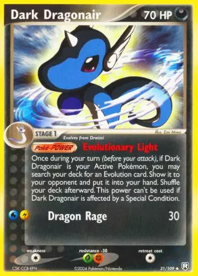 Dark Dragonair 31/109 Team Rocket Returns Pokemon card