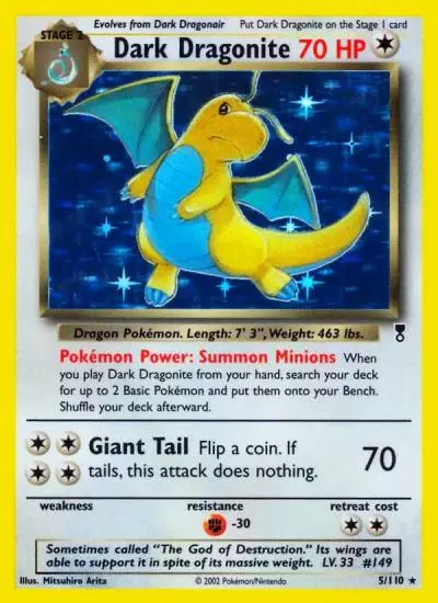 Dark Dragonite 5/110 Legendary Collection Pokemon card