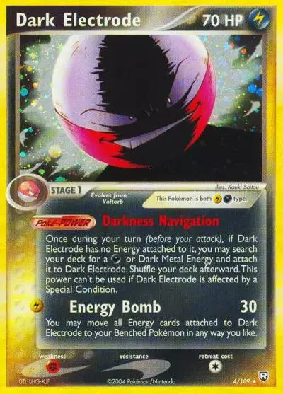 Dark Electrode 4/109 Team Rocket Returns Pokemon card