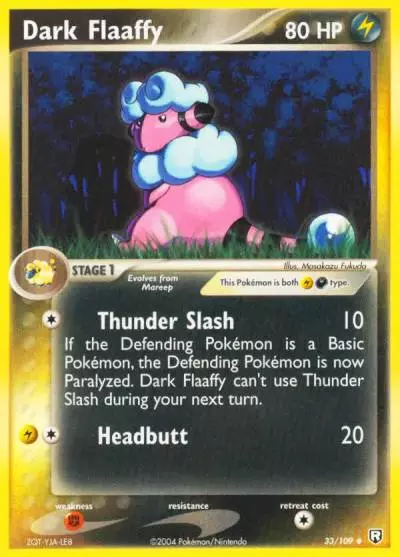 Dark Flaaffy 33/109 Team Rocket Returns Pokemon card