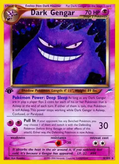 Dark Gengar 6/105 Neo Destiny Pokemon card
