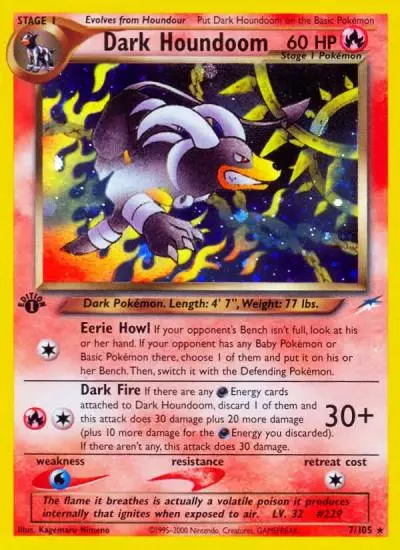 Dark Houndoom 7/105 Neo Destiny Pokemon card