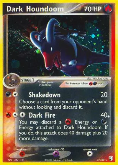 Dark Houndoom 5/109 Team Rocket Returns Pokemon card