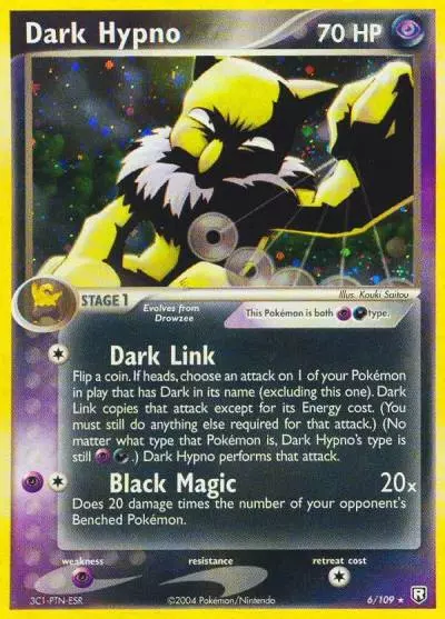 Dark Hypno 6/109 Team Rocket Returns Pokemon card