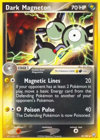 Dark Magneton 39/109 Team Rocket Returns Pokemon card