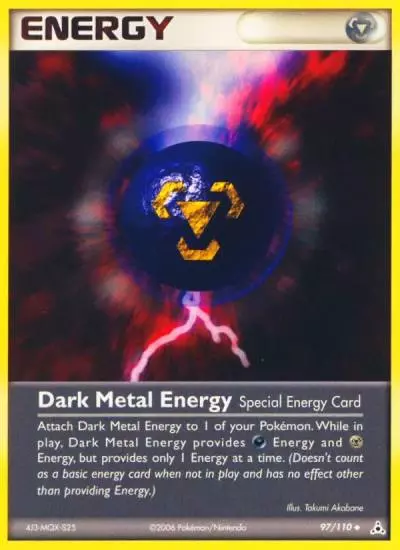 Dark Metal Energy 97/110 Holon Phantoms Pokemon card