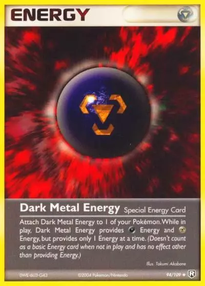 Dark Metal Energy 94/109 Team Rocket Returns Pokemon card