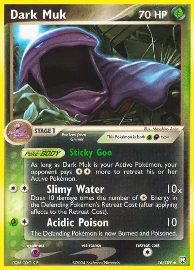 Dark Muk 16/109 Team Rocket Returns Pokemon card