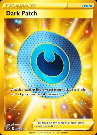 Dark Patch 216/196 Lost Origin Pokemon card