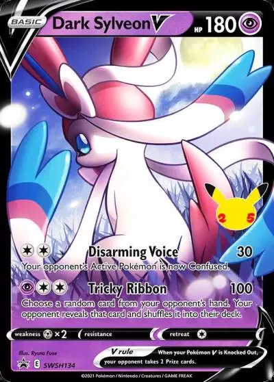 Dark Sylveon V SWSH134/307 SWSH Black Star Promos Pokemon card