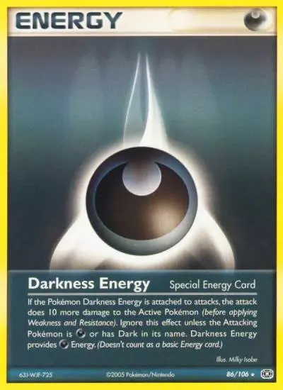 Darkness Energy 86/106 Emerald Pokemon card