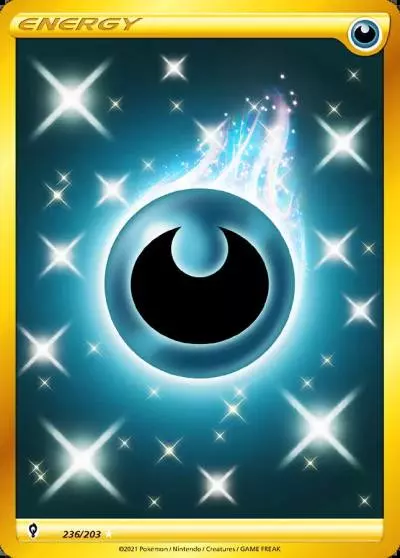 Darkness Energy 236/203 Evolving Skies Pokemon card