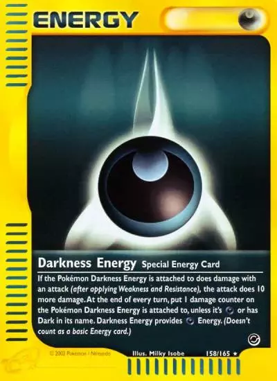 Darkness Energy 158/165 Expedition Base Set Pokemon card