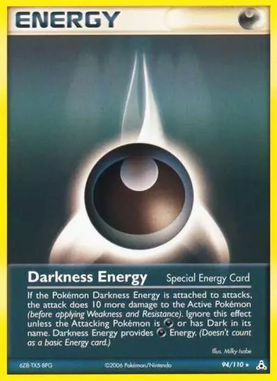 Darkness Energy 94/110 Holon Phantoms Pokemon card