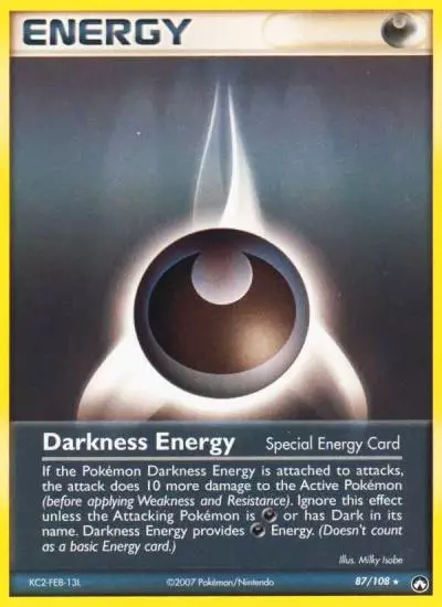 Darkness Energy 87/108 Power Keepers Pokemon card