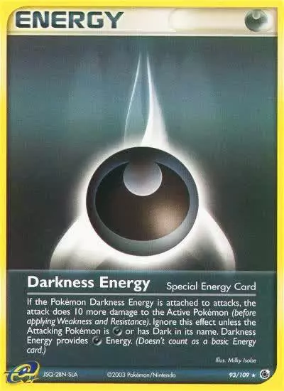 Darkness Energy 93/109 Ruby & Sapphire Pokemon card