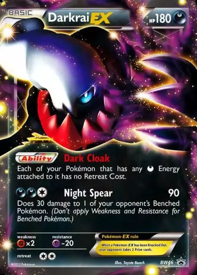 Darkrai-EX BW46/101 BW Black Star Promos Pokemon card