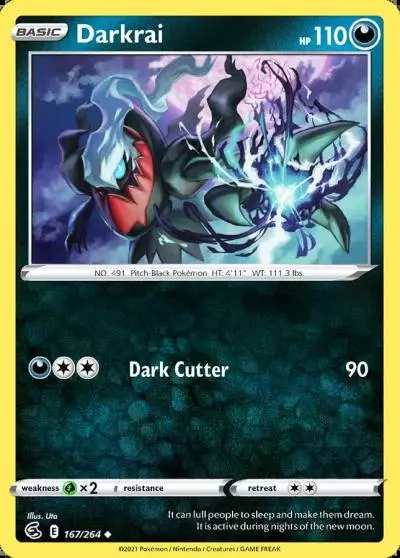 Darkrai 167/264 Fusion Strike Pokemon card