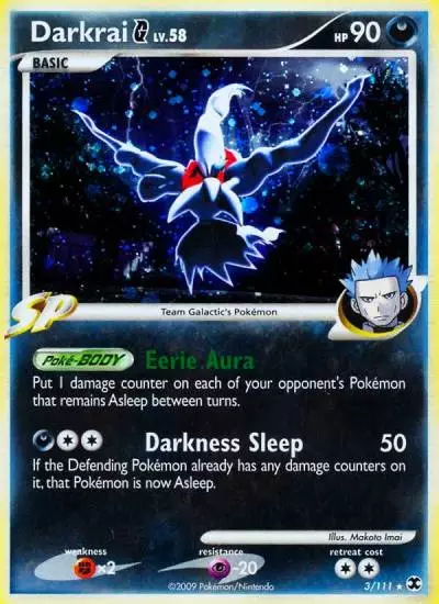 Darkrai G 3/111 Rising Rivals Pokemon card