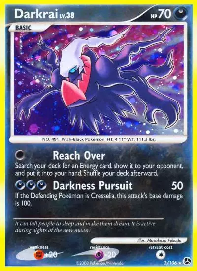 Darkrai 3/106 Great Encounters Pokemon card