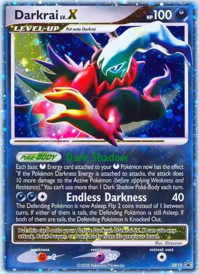 Darkrai LV.X DP19/56 DP Black Star Promos Pokemon card