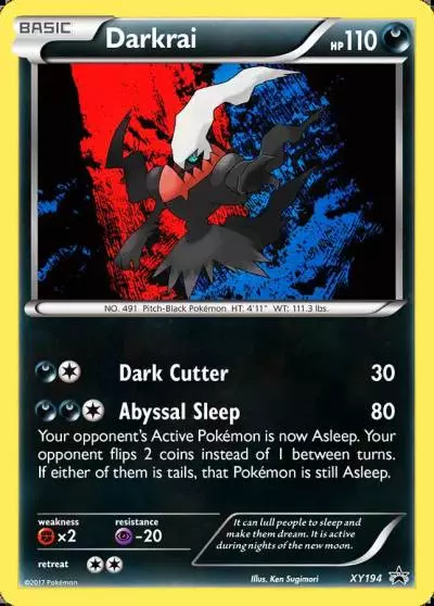 Darkrai XY194/211 XY Black Star Promos Pokemon card