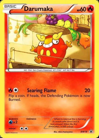 Darumaka BW18/101 BW Black Star Promos Pokemon card