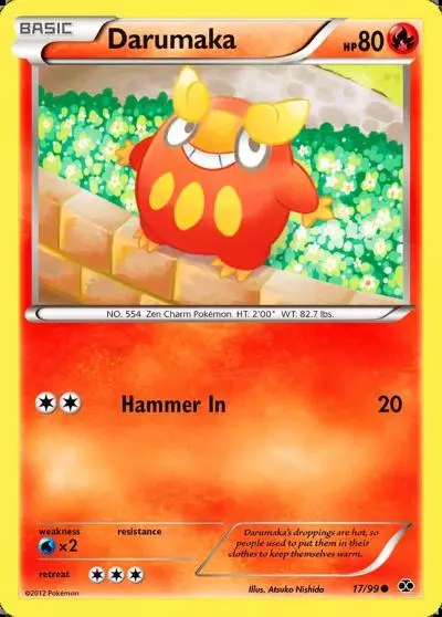 Darumaka 17/99 Next Destinies Pokemon card