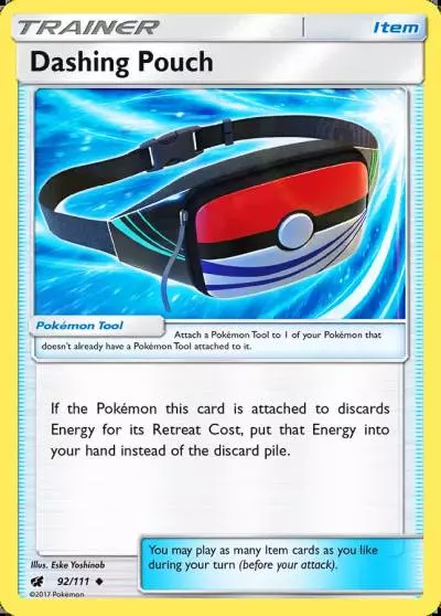 Dashing Pouch 92/111 Crimson Invasion Pokemon card