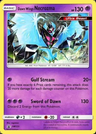 Dawn Wings Necrozma SM123/248 SM Black Star Promos Pokemon card