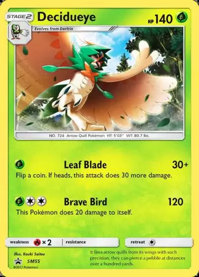 Decidueye SM55/248 SM Black Star Promos Pokemon card