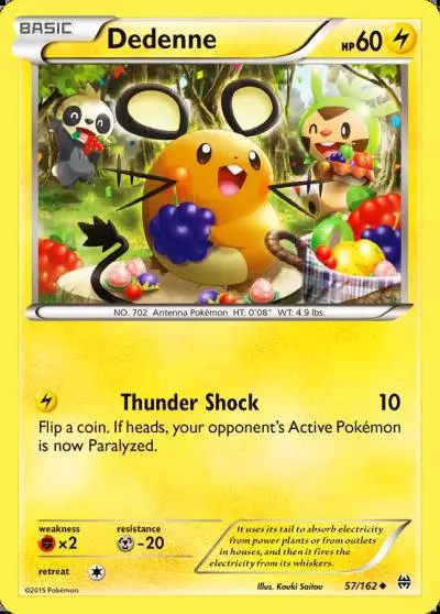 Dedenne 57/162 BREAKthrough Pokemon card