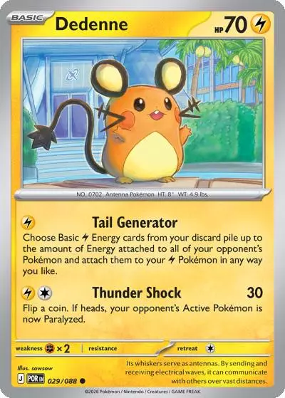 Dedenne 29/88 Perfect Order Pokemon card