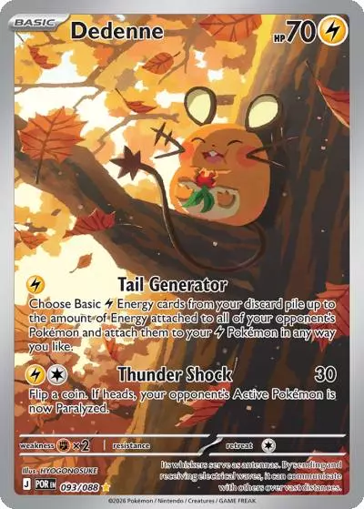 Dedenne 93/88 Perfect Order Pokemon card