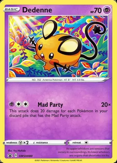 Dedenne SWSH080/307 SWSH Black Star Promos Pokemon card