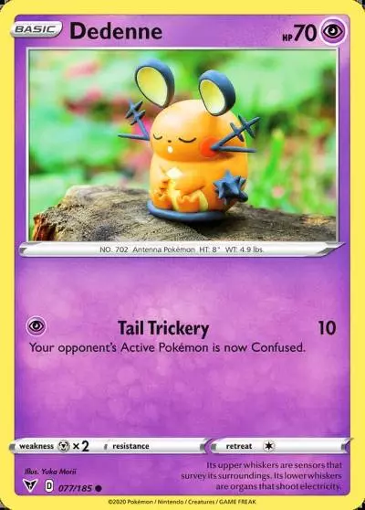 Dedenne 77/185 Vivid Voltage Pokemon card