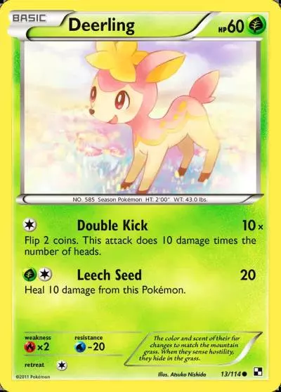 Deerling 13/114 Black & White Pokemon card