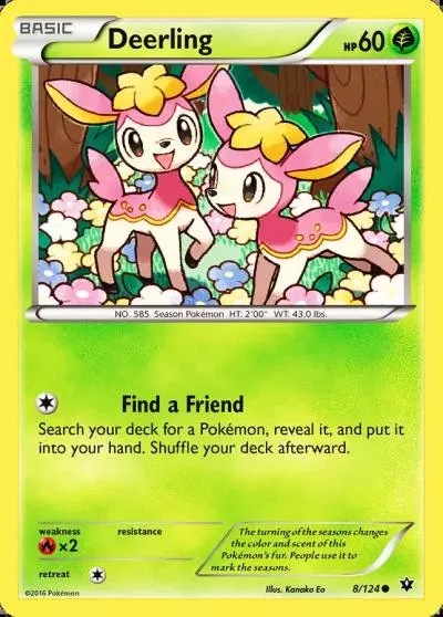 Deerling 8/124 Fates Collide Pokemon card