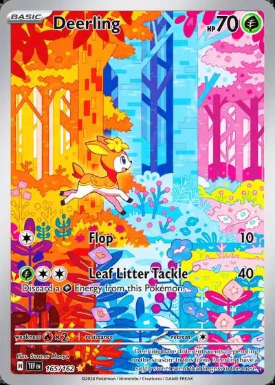 Deerling 165/162 Temporal Forces Pokemon card