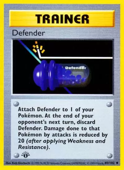 Defender 80/102 Base Pokemon card