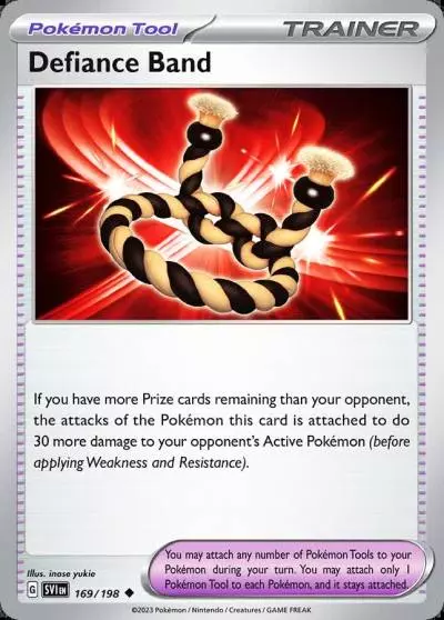 Defiance Band 169/198 Scarlet & Violet Pokemon card