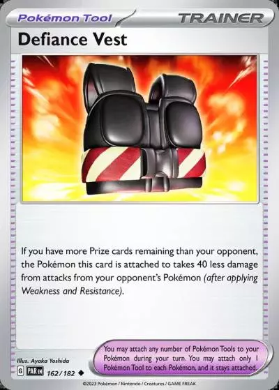 Defiance Vest 162/182 Paradox Rift Pokemon card