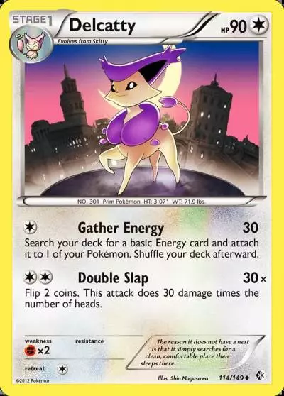 Delcatty 114/149 Boundaries Crossed Pokemon card
