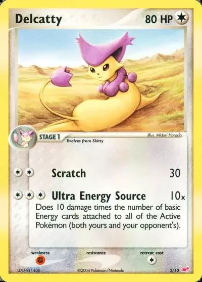 Delcatty 3/10 EX Trainer Kit Latias Pokemon card