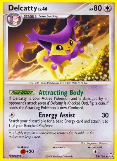 Delcatty 23/146 Legends Awakened Pokemon card