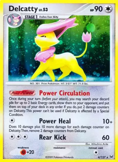 Delcatty 4/127 Platinum Pokemon card